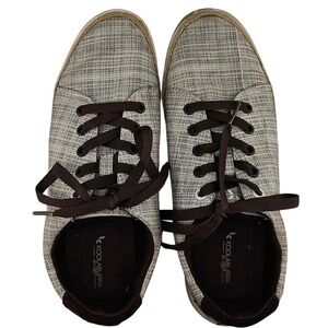 Koolaburra by UGG Women's Low Top Lace Up Sneakers Shoes Size 8.5 Gray Tan‎ GUC